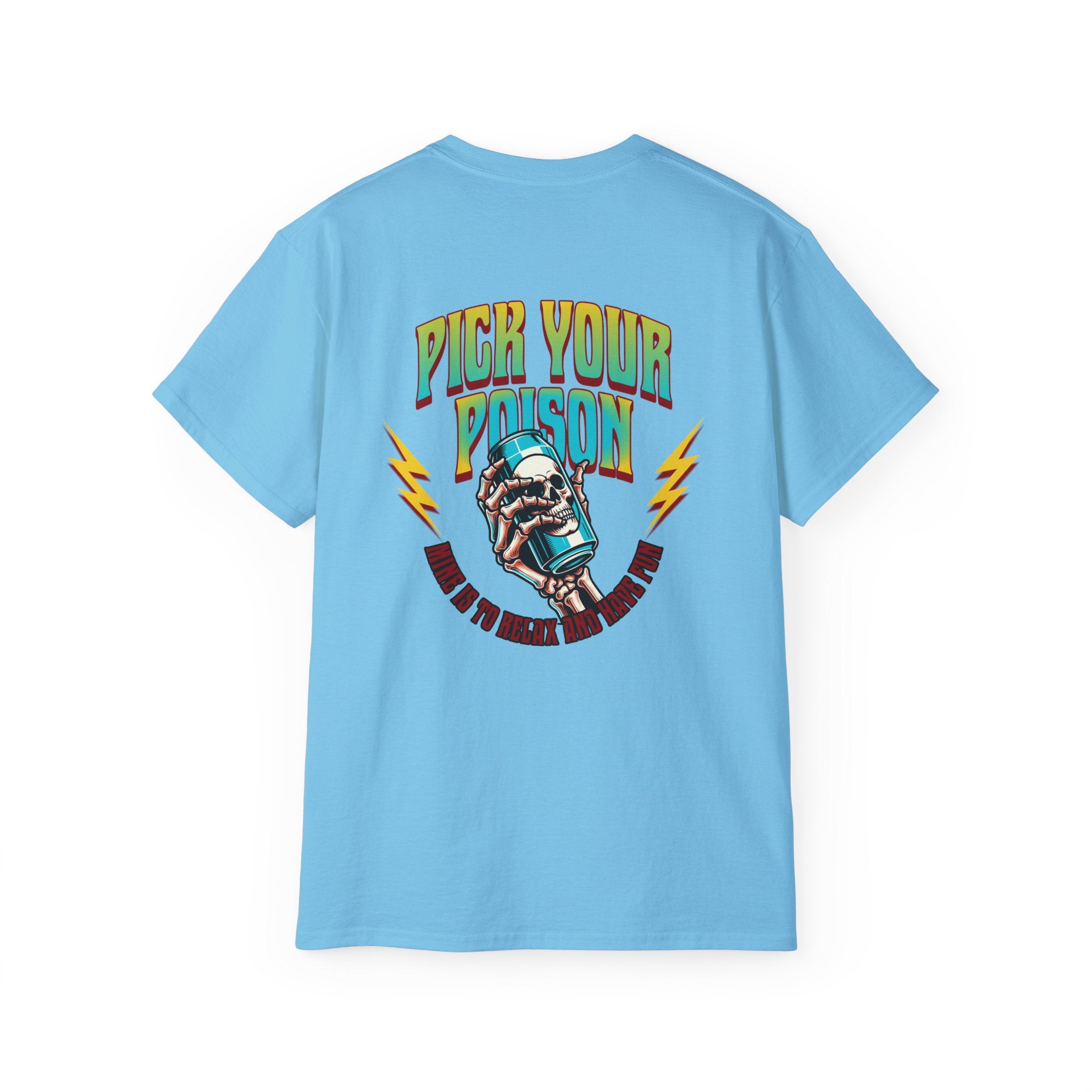 Pick Your Poison - Unisex Ultra Cotton Tee (Back) - Damned Threads